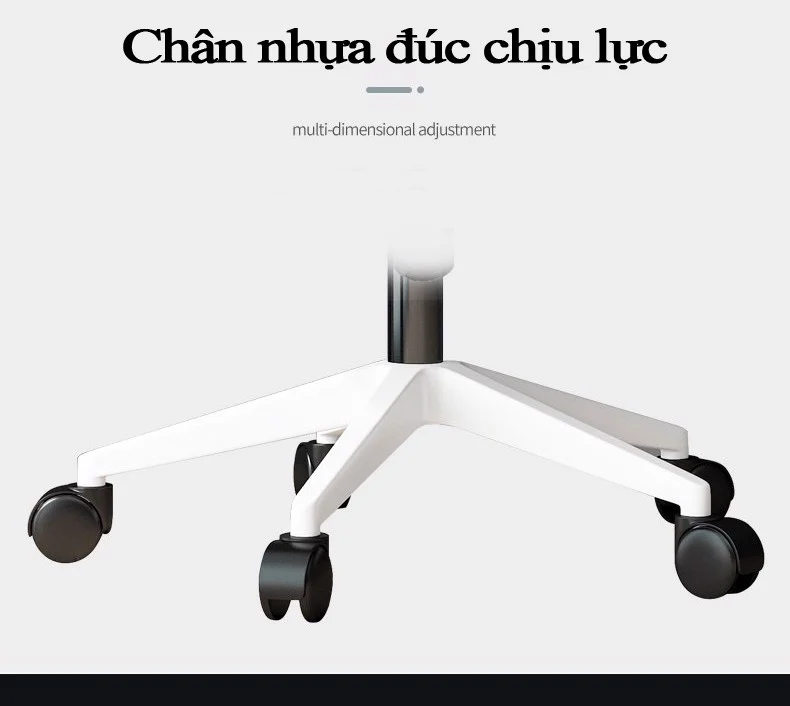 Ghế công thái học màu ghi cao cấp HVK-S04 2