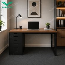 Alternative view of Bàn làm việc IKEA chân sắt kèm 1 hộc tủ 5 ngăn kéo(bàn 1m2 x60x75)