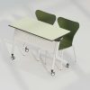 Bàn học sinh chữ nhật đôi thông minh liên cấp 1m05 – Giải pháp cho lớp học hiện đại - HVK-GD-B03