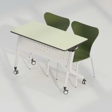 Bàn học sinh chữ nhật đôi thông minh liên cấp 1m05 – Giải pháp cho lớp học hiện đại - HVK-GD-B03