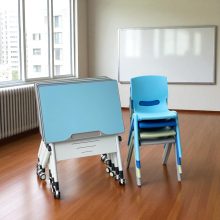 Bàn chữ nhật viền nhựa Hanvika – Bàn học, bàn trung tâm đào tạo hiện đại HVK-GD-B02