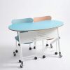 Bàn hạt đậu đôi – Bàn học nhóm mầm non, thiết kế bo tròn an toàn cho trẻ - HVK-GD-B06
