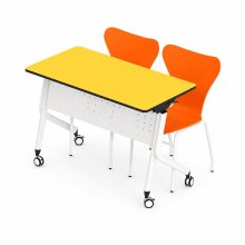 Bàn học sinh chữ nhật đôi thông minh liên cấp 1m05 – Giải pháp cho lớp học hiện đại - HVK-GD-B03