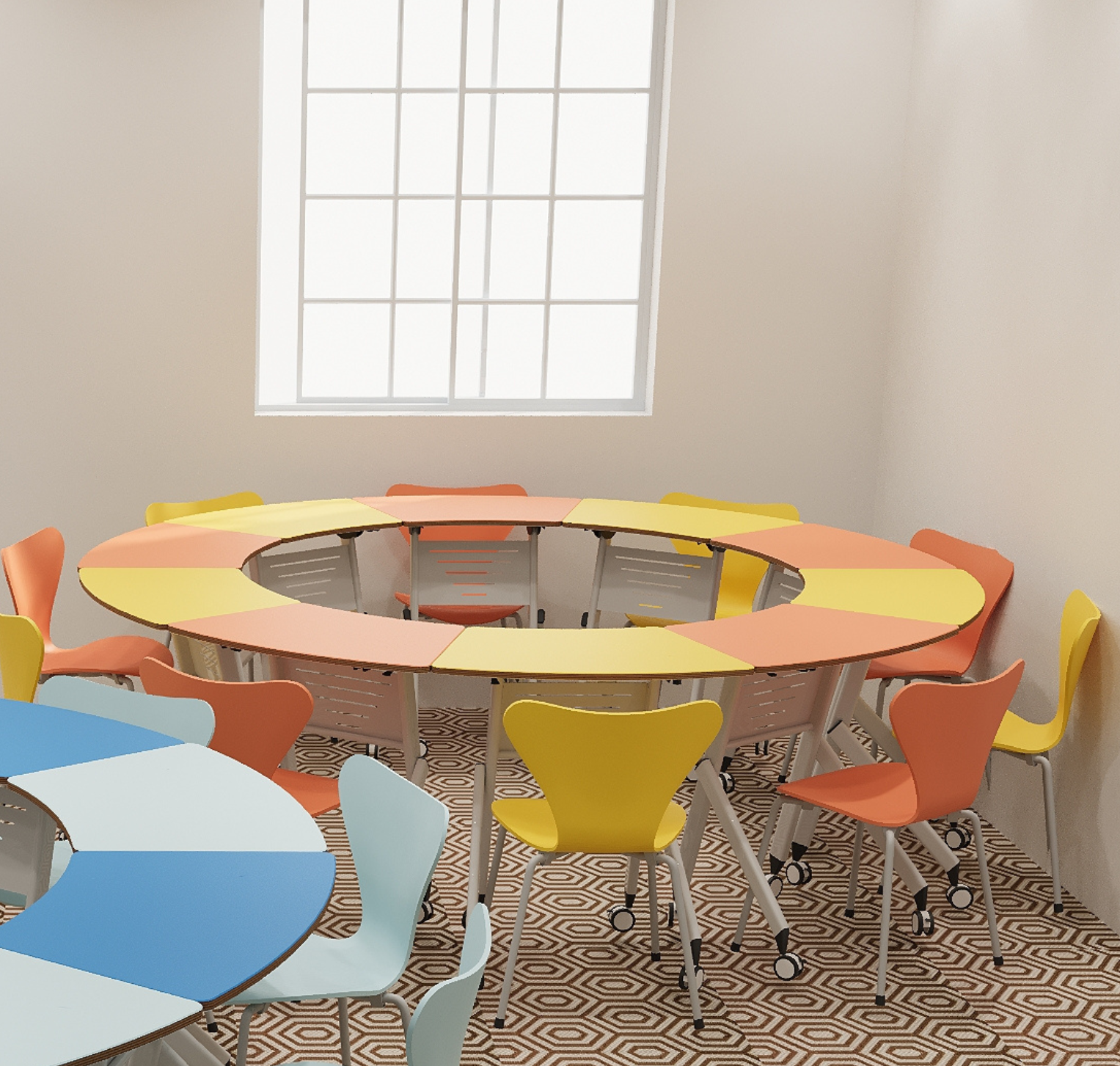 Bàn học gấp gọn Thập Nguyệt Đơn – Thiết kế Plywood an toàn, di chuyển linh hoạt – HVK-GD-B16