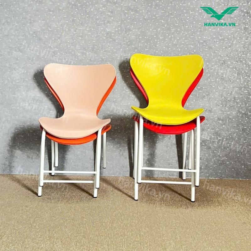 ghế thiên nga nhựa đúc xếp chồng HVK-GD-G06
