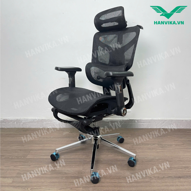 Ghế Công Thái Học Cao Cấp – Ghế Văn Phòng Full Lưới HVK-S23 Màu ĐEN