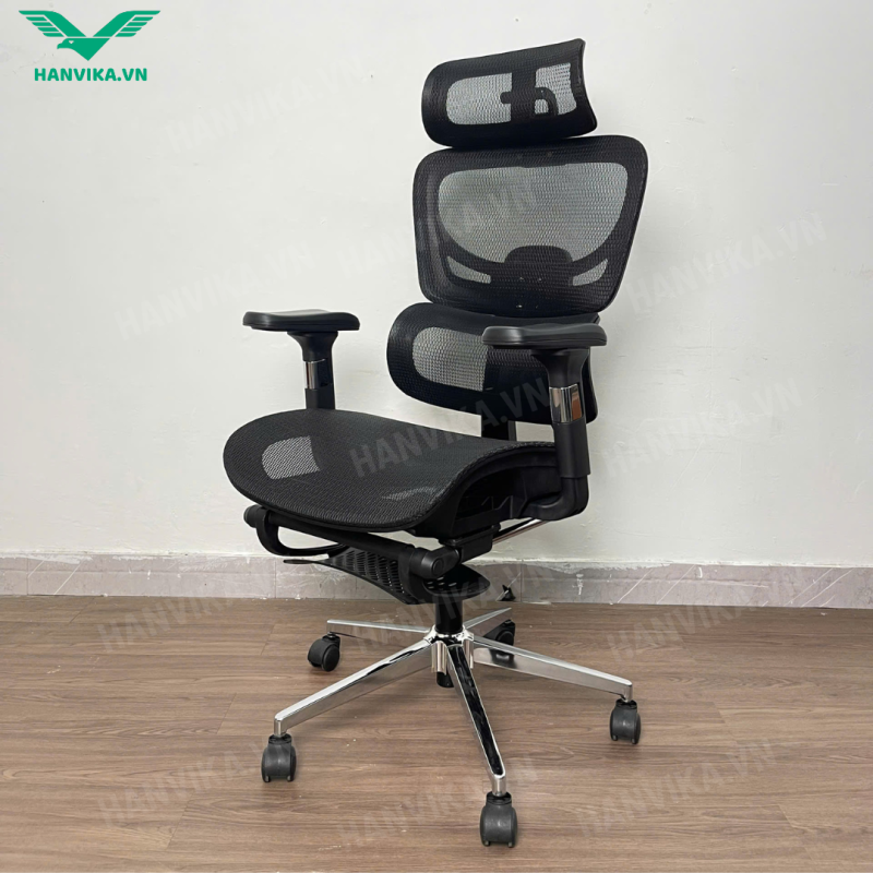 Ghế Công Thái Học, Ghế Văn Phòng HVK-S18 màu đen