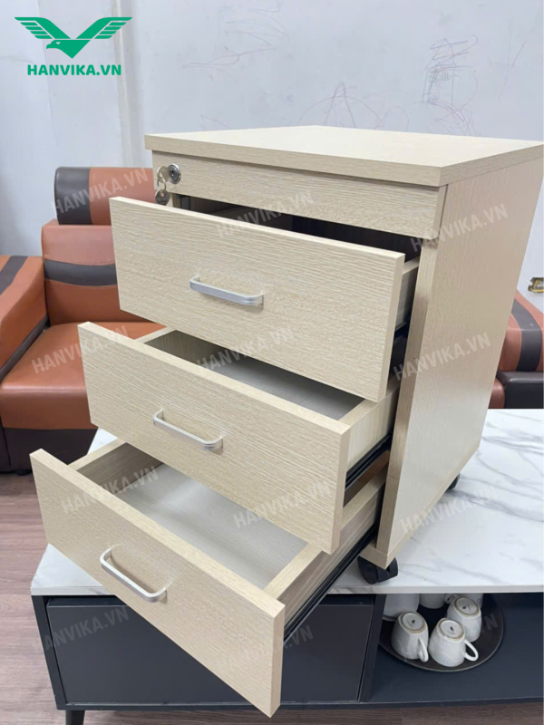 Hộc Tủ Văn Phòng Di Động HVK-HT02 Mã Gỗ 2340