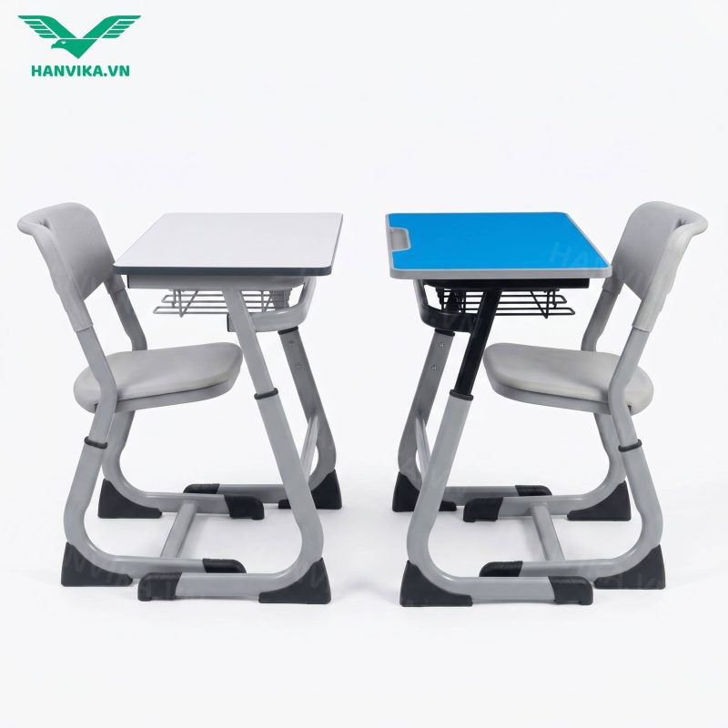 Bộ bàn ghế nâng hạ, tăng chỉnh chiều cao, phù hợp với các cấp học - HVK-GD-BG022