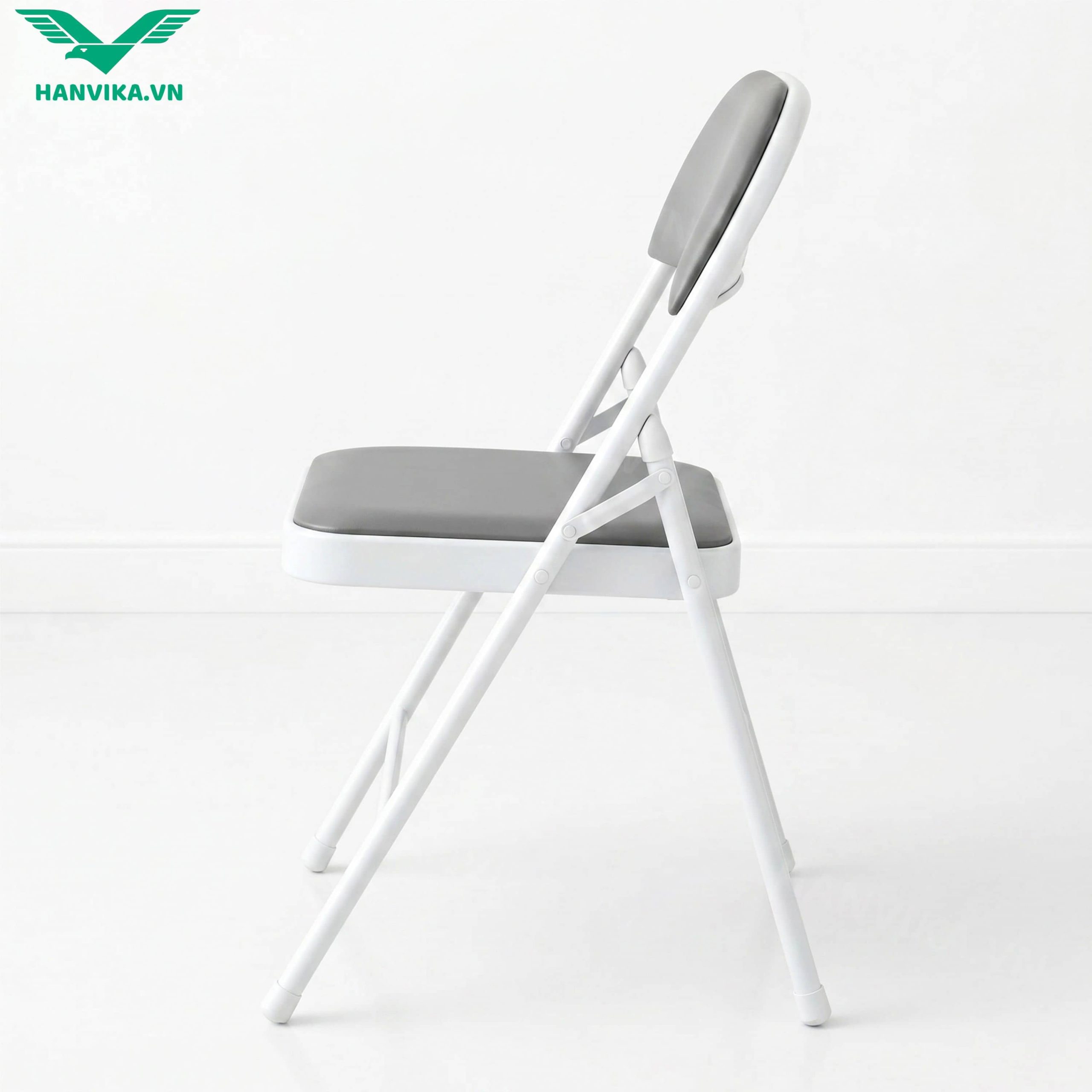 Ghế gấp hội trường, phòng đào tạo HVK-GG201 Xám - Ảnh 2