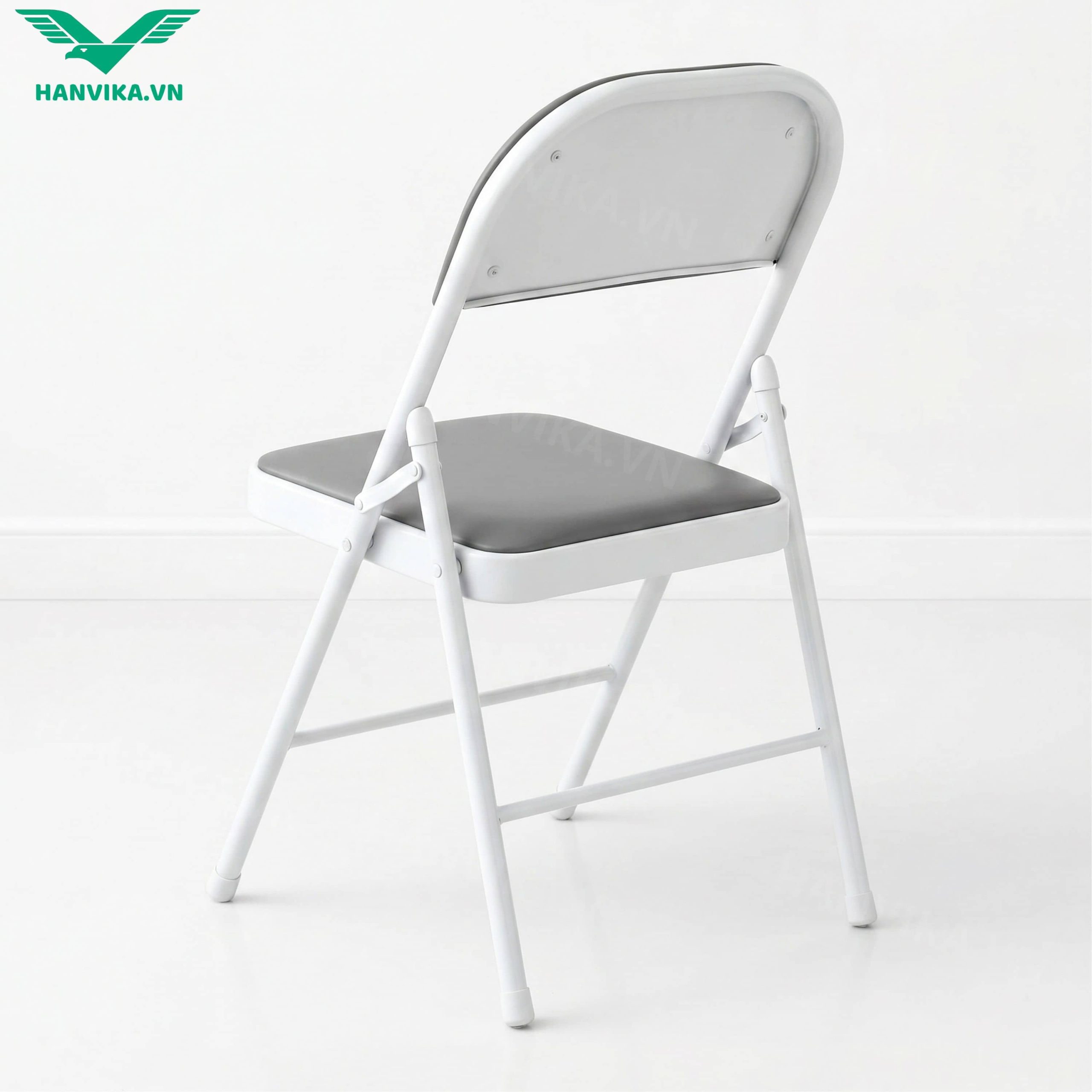 Ghế gấp hội trường, phòng đào tạo HVK-GG201 Xám - Ảnh 3