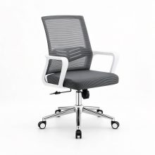 Ghế xoay văn phòng, ghế nhân viên cao cấp, chân thép HVK-GX902 xám