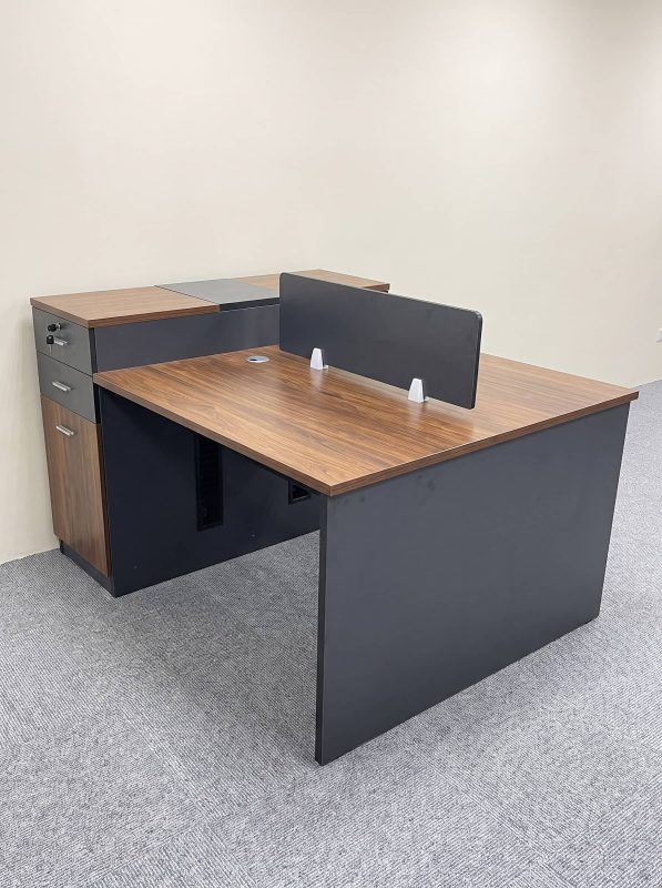 Bàn làm việc đôi cho văn phòng, bàn nhân viên có hộc tủ HVK-BNV20 – Giải pháp tối ưu cho không gian làm việc hiện đại