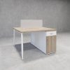 Bàn nhân viên 2 người có hộc tủ ngăn kéo, thiết kế hiện đại HVK-BNV10
