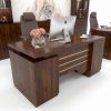 Bàn trưởng phòng, bàn lãnh đạo sang trọng 1 hộc tủ HVK-T01