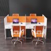 Cụm bàn làm việc 4 người, bàn nhân viên HVK-NV-B04
