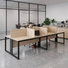 Cụm bàn làm việc nhân viên văn phòng, bàn làm việc 8 người HVK-BNV17