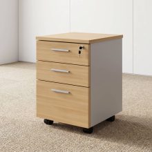 Hộc tủ di động, hộc tủ văn phòng 3 ngăn linh hoạt có khóa HVK-HT06
